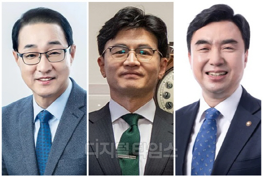 (왼쪽부터) 이성만 무소속 의원, 한동훈 법무부 장관, 윤관석 무소속 의원. <디지털타임스 DB>